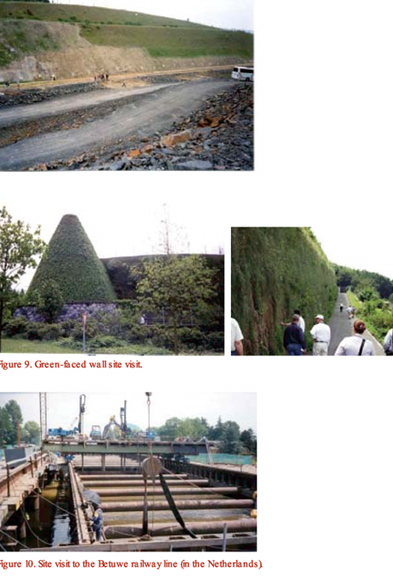 Figure 9. Green-faced wall site visit. Figure 10. Site visit to the Betuwe railway line