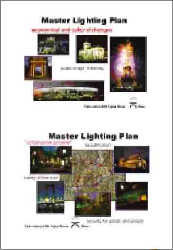 Master lighting plans, Paris.