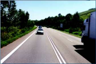 Example of 2+1 road, Germany