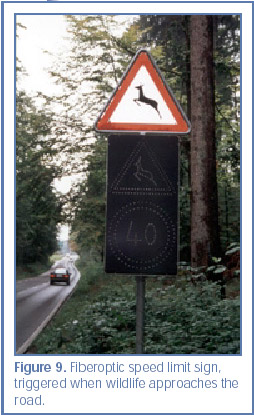 Figure 9. Fiberoptic speed limit sign,