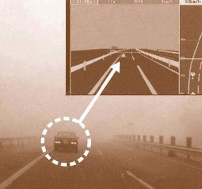 Driving support system - poor visibility.