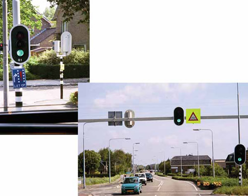 Figure 4-19. Supplemental signing identifying bicycle and pedestrian crossings.