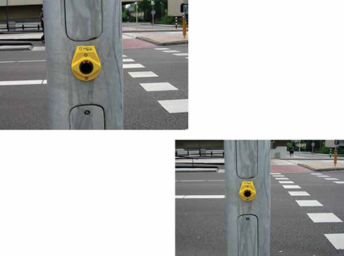 Figure 4-21. Pedestrian countdown indicator on push button.