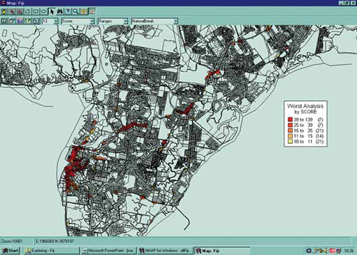 Figure 6-1. MAAP GIS-based softwareto target high-accident locations.