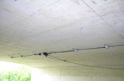 Photo of a WIM system installed underneath a bridge in Slovenia.