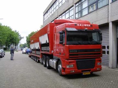 Photo of the front of a dynamic calibration vehicle in the Netherlands.