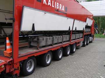 Photo of the side of a dynamic calibration vehicle in the Netherlands.