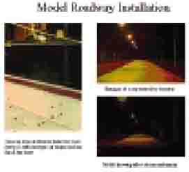 Model roadway installation.