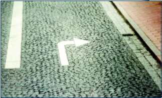 Lane markings as part of pavement texture, Denmark
