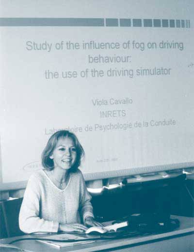Researcher Viola Cavallo presents fog simulation results