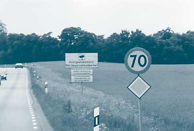 Sign indicating speed camera in Sweden