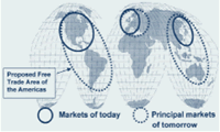 Chapter 1, Figure 1.  North American and Latin America largest trading blocks