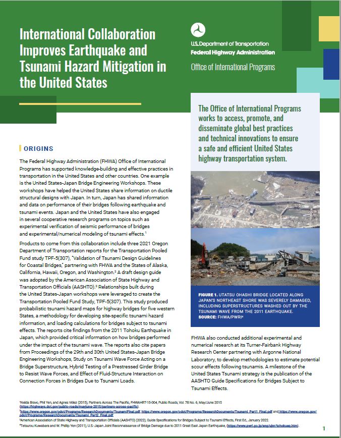 Tsunami Design Guidelines Factsheet