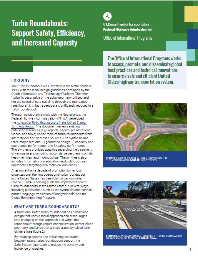 Turbo Roundabouts Factsheet
