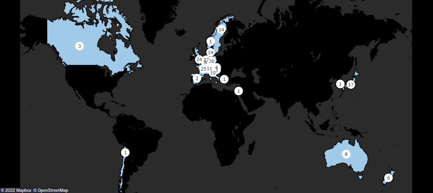 World TBP Map