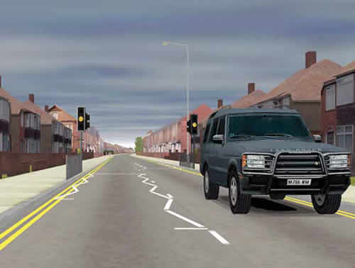 Figure 2-5. Vehicle simulator to test extended amber timing in the United Kingdom.