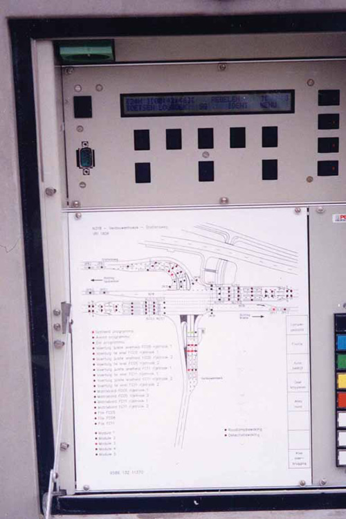 Figure 3-6. Diagram in controller cabinet at a four-leg intersection in the Netherlands.