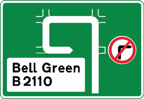 Figure 4-27. Restrictedturn sign.