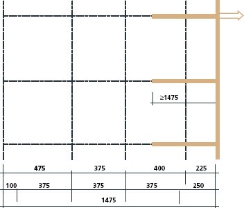 Diagram showing placement of flat tape drains under concrete pavement joints in Austria.