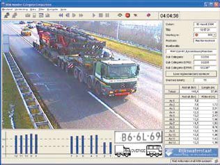 Screenshot of special transport monitoring.