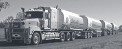 Photo of a road train heavy vehicle used in rural Australia.