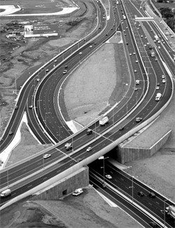Photo of Tullamarine-Calder interchange project in Melbourne, Victoria.