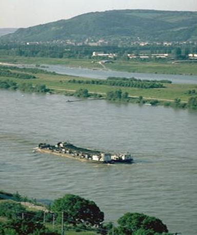 Figure 12. Photo of barge on Danube inland waterway system.