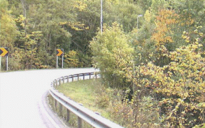 Figure 18. Photo of Norwegian Vision Zero Motorcycle Road before treatment.