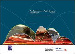 This photo shows the cover of the Performance Audit Group's Annual Report.