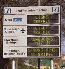 Figure 66. Parking information (left) and bus information (right), Southampton.