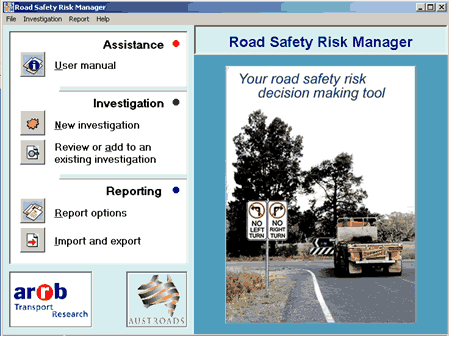 Road Safety Risk Manager software.